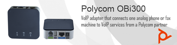 Polycom OBi300 Universal Voice Adapter with USB, 1 FXS port